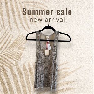 RAGA Metallic Gray Tank Top